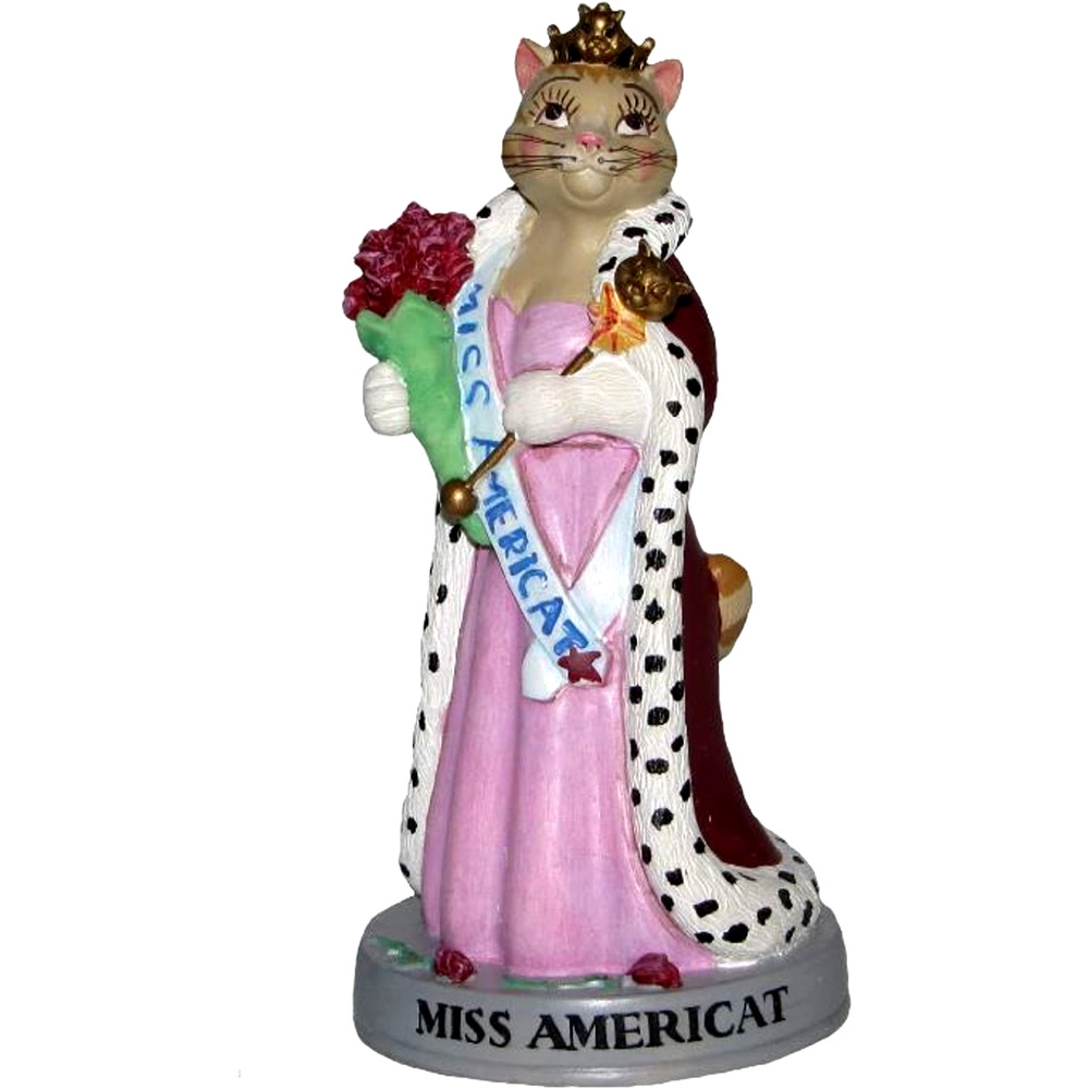 Ertl Cat Hall of Fame Miss Americat Figurine 1998 Limited Edition MIB w/ COA
